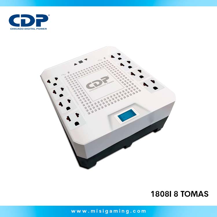 Estabilizador CDP - 1808i - 8 TOMAS - 1800VA/1000W