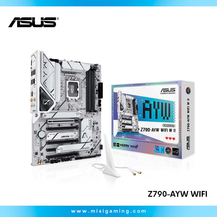 Motherboard ASUS Z790-AYW WIFI - W II - White - PCIe 5.0