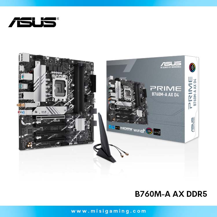 Motherboard Asus Prime B760M-A AX - WI-FI - Ddr5 - Lga 1700