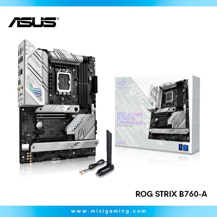 Motherboard Asus Rog Strix B760-A - WiFi6E - DDR5 - Lga 1700 - White