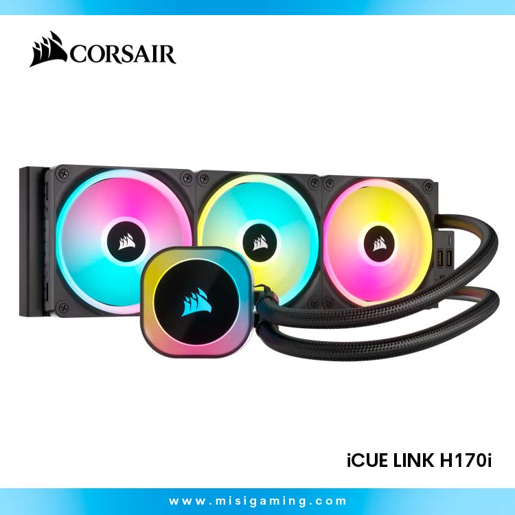 Refrigeración Liquida Corsair iCUE Link H170i - RGB - 420MM - Black