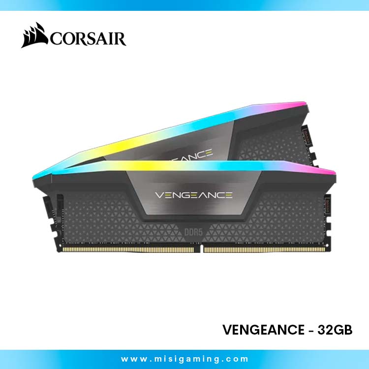 Memoria Ram Corsair Vengeance RGB 32Gb (2 x 16 GB) DDR5 - 6000 MHz - CL36 - AMD - EXPO Intel