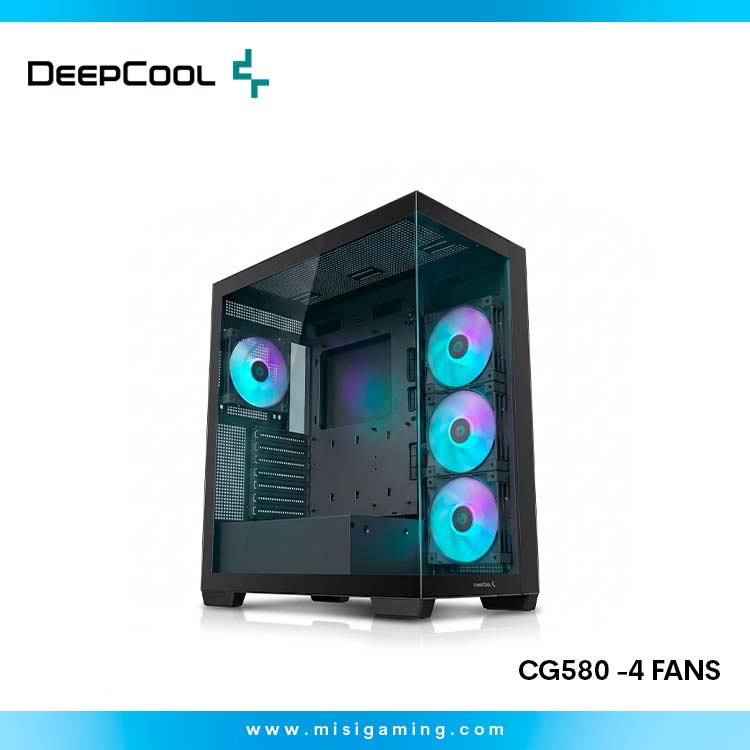 Case DeepCool CG580 -4 Fans - Sin Fuente - Black