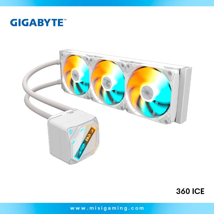 Refrigeración Liquida Gigabyte Gaming 360 Ice - AMD / Intel - AM5 - LGA 1700 / 1851 - White