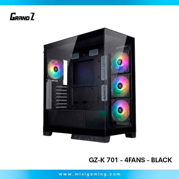 Case GrandZ Gz-K 701 - 4Fans - Black