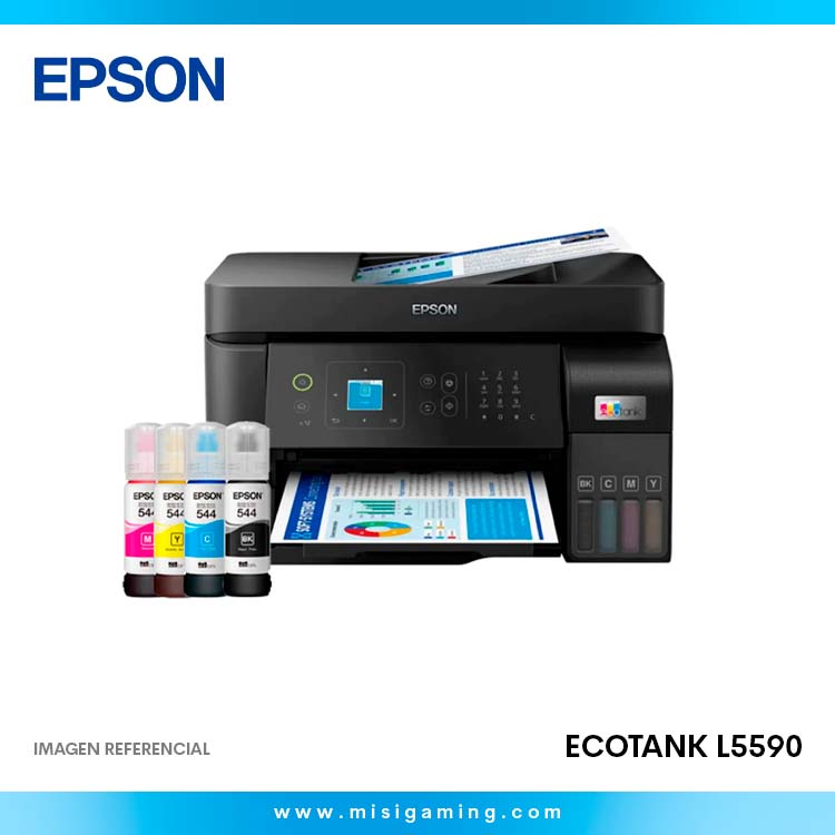 Impresora Multifuncional Epson EcoTank L5590, Imprime/Escanea/Copia/Fax/USB/LAN/Wi-Fi