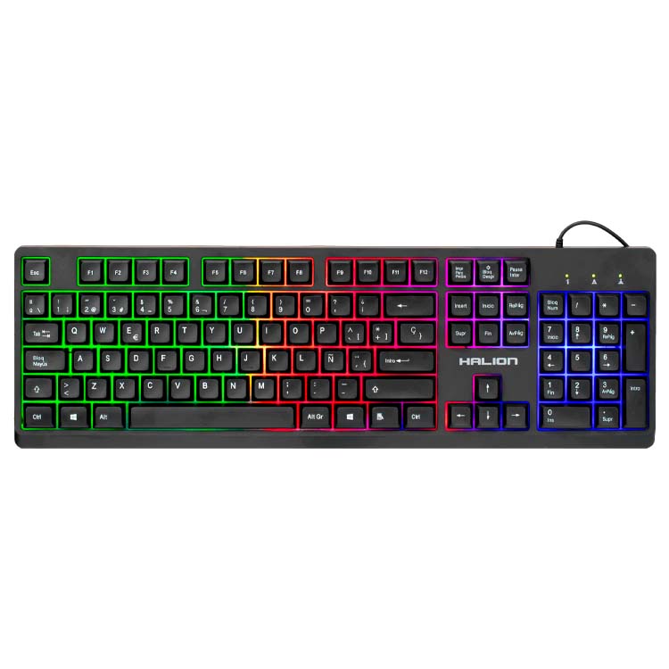 Kit Halion Lotus - Teclado - Mouse - Audifono - Mouse Pad - Black