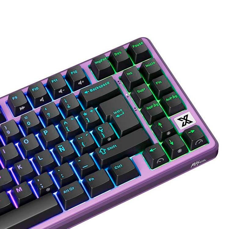 Teclado Royal Kludge RK X87 Cableado BLACKBERRY MOUSSE - CREAMY SWITCH