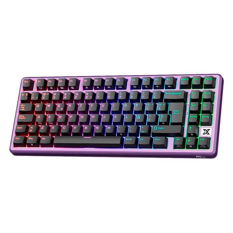 Teclado Royal Kludge RK X87 Cableado BLACKBERRY MOUSSE - CREAMY SWITCH