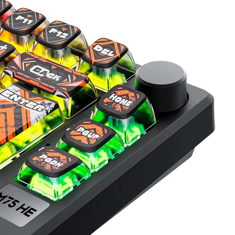 Teclado Royal Kludge RK-M75 HE Cableado HEPHAESTUS - MINT MAGNETIC SWITCH