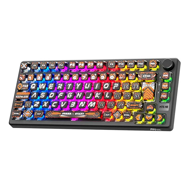 Teclado Royal Kludge RK-M75 HE Cableado HEPHAESTUS - MINT MAGNETIC SWITCH