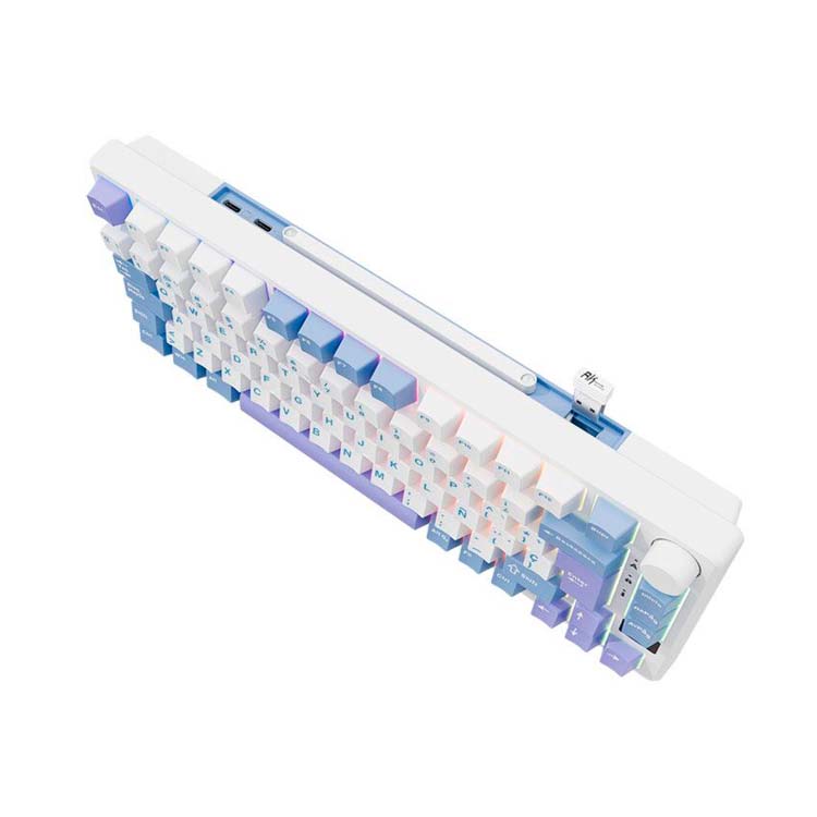 Teclado Royal Kludge RK-M75 Inalambrico TARO MILK - K SILVER SWITCH